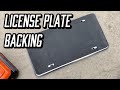 Fix License Plate Rattle With Foam Backing