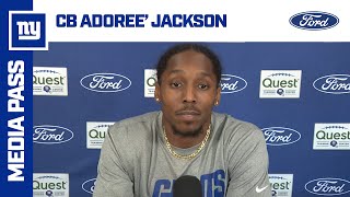 Adoree' Jackson on Familiarity with Shane Bowen | New York Giants