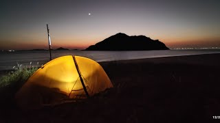 圣诞假期|圣诞露营|露營兩天一夜|煎魚灣, 香港 Christmas holiday camping tsin yue wan beach lantau island