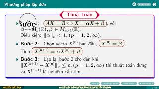 [Toán Cho Sinh Viên - Phương Pháp Tính] Bài tập Giải Hệ Phương Trình - PP Lặp đơn. Có HD CASIO.