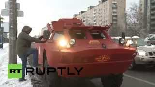 Russian armoured vehicle used as TAXI -   BRDM 2