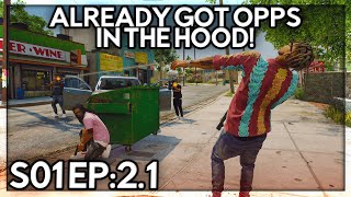 Episode 2.1: WE ALREADY GOT OPPS IN THE HOOD! | GTA RP | GrizzleyWorld WHITELIST