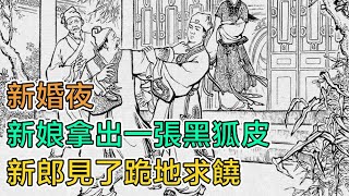 民間故事：新婚夜，新娘拿出一張黑狐皮，新郎見了跪地求饒