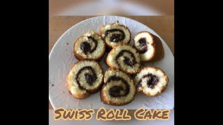 Swiss roll in frying pan // ফ্রাইং পেন এ  সুইস রোল // My Cooking Canvas