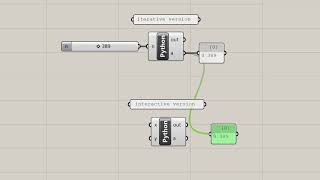 Interactive Python in GH (1/2)