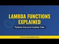 Python Lambda Functions Explained: The Ultimate Guide to Anonymous Functions