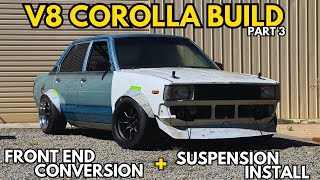 V8 KE70 Corolla Build - Part 3 - Flat Front Conversion + Suspension Install