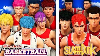 GENERATION OF MIRACLES Vs SLAM DUNK SHOHOKU HIGH In NBA 2K21!  (Kuroko No Basket Vs Slam Dunk)