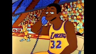 The Simpsons Ned becomes NBA star - The Simpsons Funniest Moments