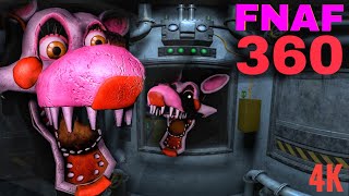 VR 360° FNAF Scary Horror Fun Game FIVE NIGHTS AT FREDDY'S Help Wanted won (Vent Repair Ennard 4K)