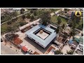 aerial view of the gloriously renovated sri sripadaraja math mulbagal town.