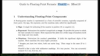 Mixed Precision Training: Bfloat16 vsFloat32