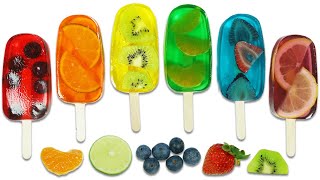 How to Make Rainbow Gummy Fruit Filled Popsicles | Fun & Easy DIY Jello Desserts!