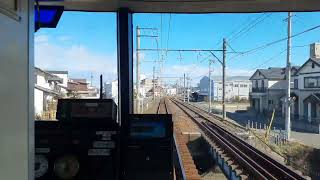 ワンマン運転化される前の名鉄各務原線 田神駅～細畑駅までの前面展望