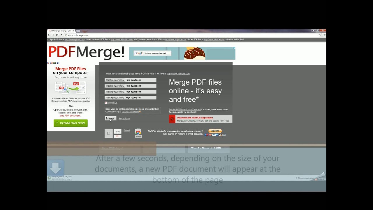 Merging Several Documents Into One Pdf File Youtube