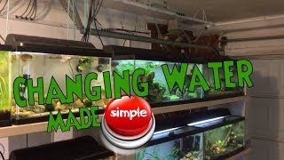 How I Do Water Changes on 16 AQUARIUMS with The Press of a Button