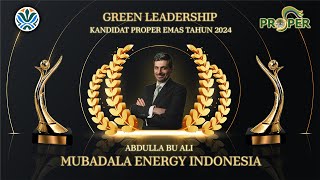 Presentasi Green Leadership CEO Kandidat PROPER EMAS 2024: Mubadala Energy Indonesia