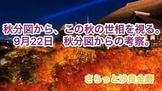 2020年秋、冬　秋分図から、この秋の世相を詠む。 さらっと沙良金磨。