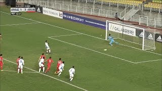 아디다스컵 U-20 - 온두라스 패널티킥으로 한국 뒤를 바짝 쫓아오는 득점!