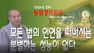 각성스님 강해_능엄경 제48강 / 모든 법의 인연을 떠나서는 분별하는 성능이 없다.