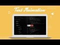 Text Animation | CSS Tutorial
