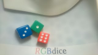 (112) 50 rolls of 3 identifiable dice - RGB Dice