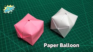 Paper Balloon - How to make a Paper Balloon that Blows Up | Origami Paper Toys