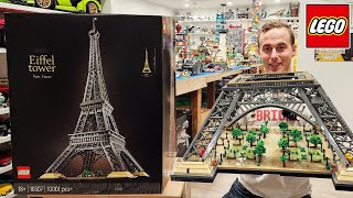 LEGO EIFFEL TOWER Unbox & Build VLOG! Eiffel's Apartment Review