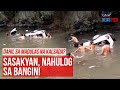 Dahil sa madulas na kalsada? Sasakyan, nahulog sa bangin! | GMA Integrated Newsfeed