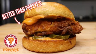 Fried Chicken Sandwich | Popeye's Spicy Chicken Sandwich | Copycat Recipe