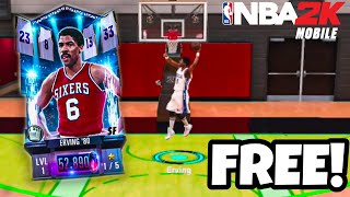 NBA 2K Mobile - Redeeming FREE DARK MATTER Dr. J!