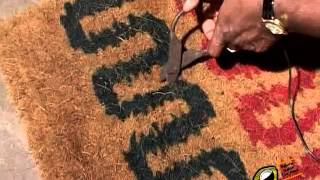 Lesson for finising process of coir mats