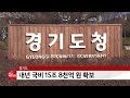 경기도 내년 국비 15조 8천억 원 확보