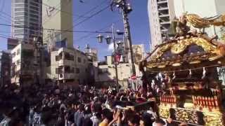 平成26年 三鷹 八幡大神社 大祭 二之宮→宮神輿渡御。