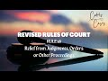 Revised Rules of Court Rule 38 Audio Codal