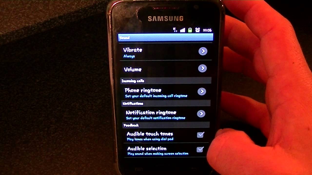 How To Set Your Ringtone On The Samsung Galaxy S - YouTube