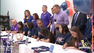 4/12/2024 - Three Weslaco High Students Sign to Texas Southmost College