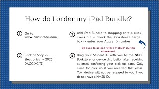 Spring 2025 DACC XCite How do I order my iPad Bundle