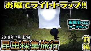 【カブトムシ・クワガタ】 昆虫採集旅行 2018年7月上旬 前編 「ライトトラップに再挑戦」