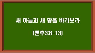 2025.02.23 주일예배 : 새 하늘과 새 땅을 바라보라 (벧후3:8-13)