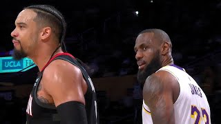 LeBron STARES DOWN Dillon Brooks after scoring on him 👀🔥