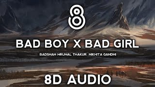 Badshah – Bad Boy x Bad Girl (8D AUDIO) | Mrunal Thakur | Nikhita Gandhi