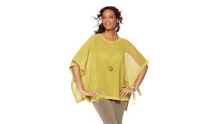 WynneLayers Mixed Stitch SweaterKnit Poncho