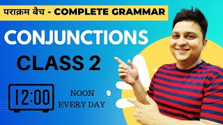 🛑CONJUNCTIONS CLASS 2  : by Dr. Anubhav Goswami | for SSC  IBPS & OTHER COMPETITIVE EXAMS