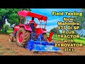 Field Testing√New Mahindra SP PLUS TRACTOR with SWARAJ GYROVATOR-ZLx+  ROTAVATOR performance ?