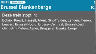 NMBS Omroep Genk (IC 08:45 - Blankenberge)