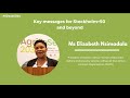 The future of the world belongs to the youth - Elizabeth Nsimadala | SIANI