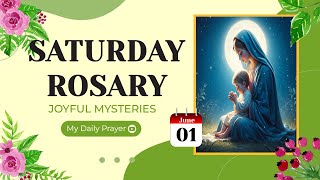 TODAY HOLY ROSARY: JOYFUL MYSTERIES, ROSARY SATURDAY🌹JUNE 01, 2024 🙏🏻 PRAY FOR INNER PEACE