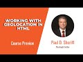 HTML Skills: Working with Geolocation in HTML Course Preview