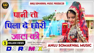 Panido Pilade Chhori Jata Ki Dj Remix || पानीड़ो पिलादे छोरी जाटा की (Remix) || Marwadi Dj Song ||